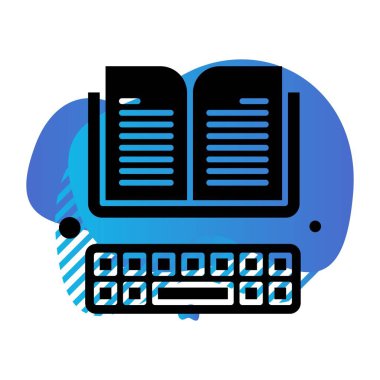 kitap simgesi vektör illüstrasyonu