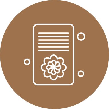 Vektör belgesi Simge illüstrasyonu