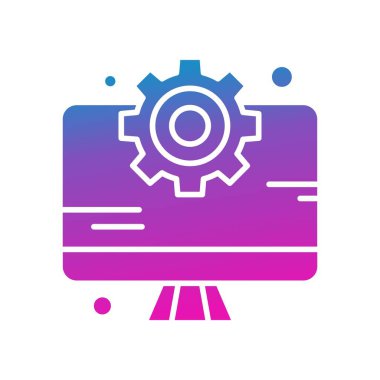  vektör lcd simgesi illüstrasyonu