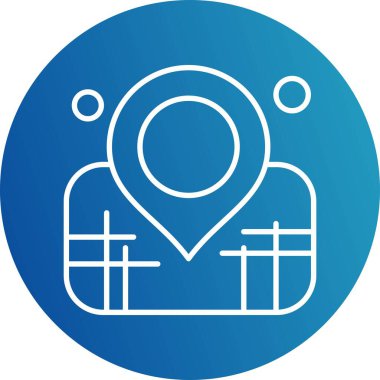 Vektör konumu simge illüstrasyonu