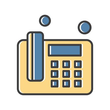 Vektör telefon simgesi illüstrasyonu