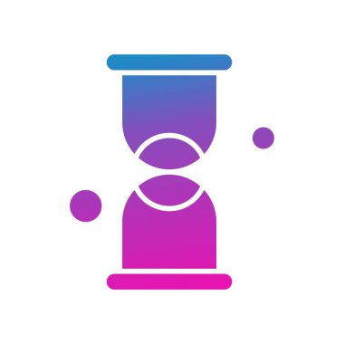 vektör kum saati simgesi illüstrasyonu