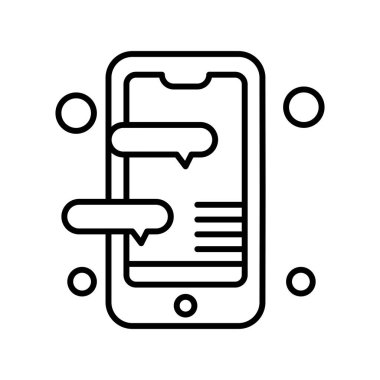  Vektör Mobil simge illüstrasyonu