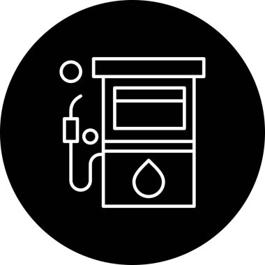  vektör Benzin İstasyonu Ico
