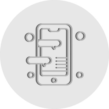  Vektör Mobil simge illüstrasyonu