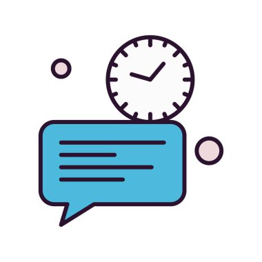  Vektör sohbet simgesi illüstrasyonu