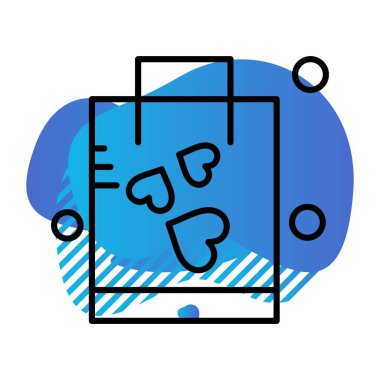 çanta simgesi vektör illüstrasyonu