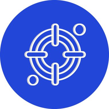 vektör hedef simgesi illüstrasyonu