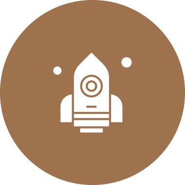 roket ikonu vektör illüstrasyonu