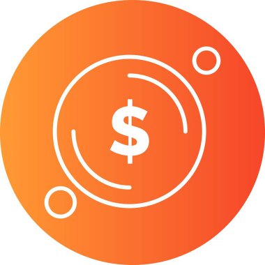 Dolar simgesi vektör illüstrasyonu