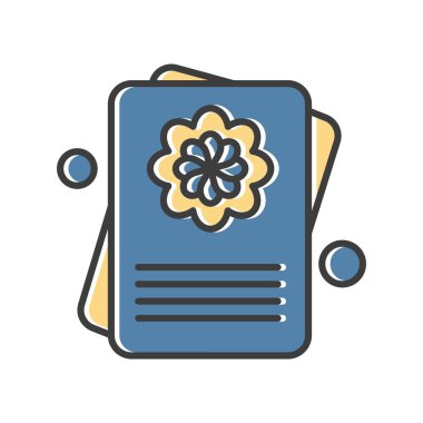 Vektör belgesi Simge illüstrasyonu