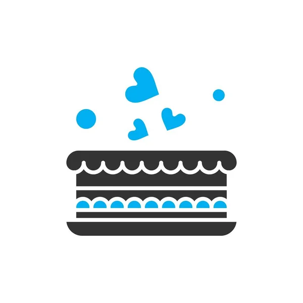 Vector Cake Pictogram Illustratie — Stockvector