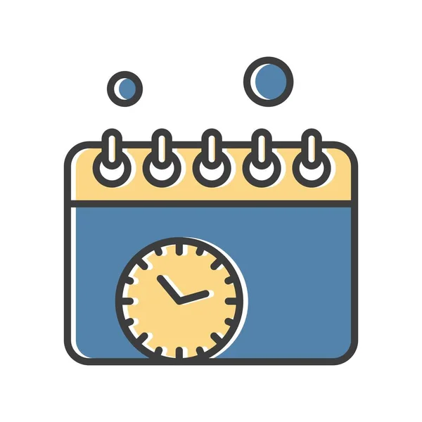 Vector Calendario Icono Ilustración — Archivo Imágenes Vectoriales