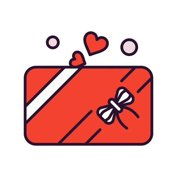 Regalo Icono Vector Ilustración — Vector de stock