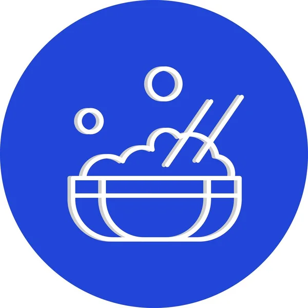 Vector Ilustración Del Icono Comida — Vector de stock