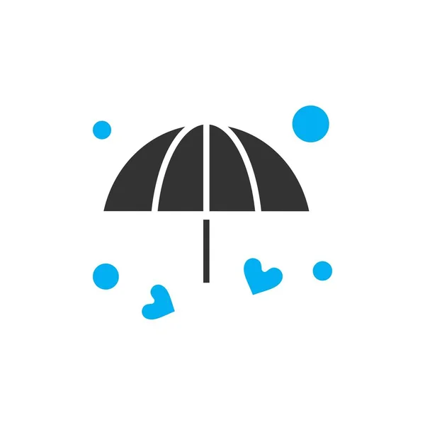 Outline Umbrella Icon Vector Illustration — Stock Vector