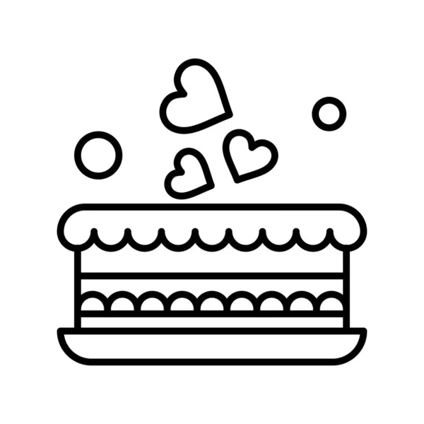 Vektor Kuchen Symbol Illustration — Stockvektor