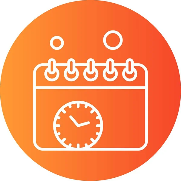 Vetor Calendário Icon Ilustração — Vetor de Stock