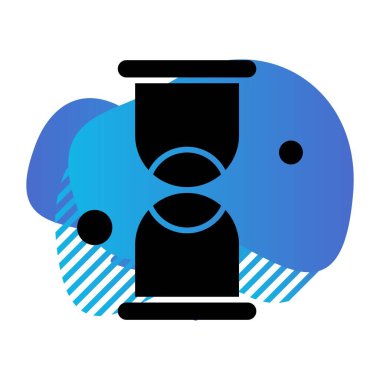 vektör kum saati simgesi illüstrasyonu