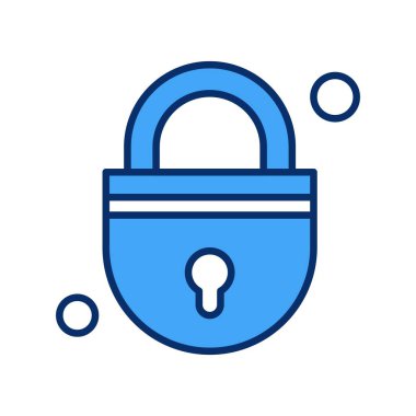  Vektör illüstrasyon kilidi simgesi