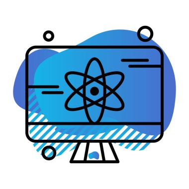 vektör lcd simgesi illüstrasyonu