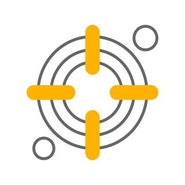 vektör hedef simgesi illüstrasyonu