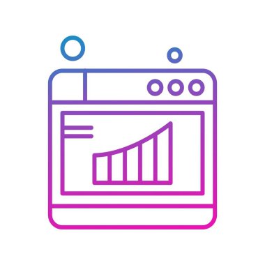 tarayıcı simgesi vektör illüstrasyonu
