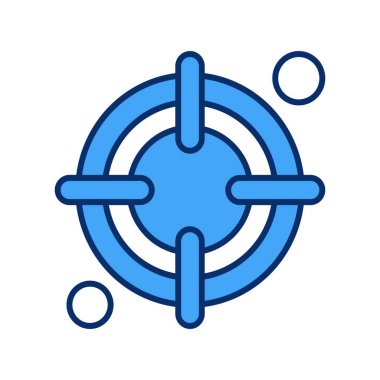 vektör hedef simgesi illüstrasyonu