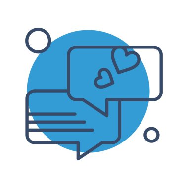  Vektör sohbet simgesi illüstrasyonu