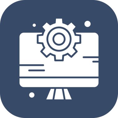  vektör lcd simgesi illüstrasyonu