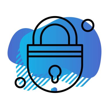  Vektör illüstrasyon kilidi simgesi