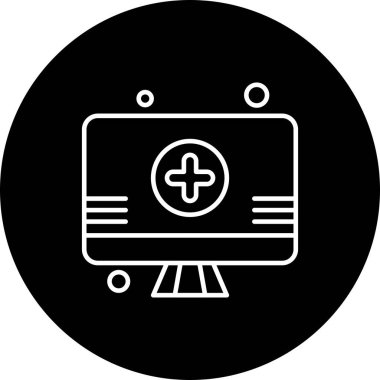  vektör lcd simgesi illüstrasyonu