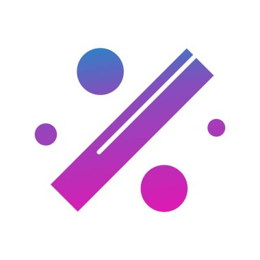 İndirim simgesi vektör illüstrasyonu