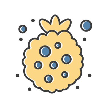 vektör çilek simgesi illüstrasyonu