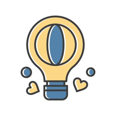 vektör sıcak hava balonu simgesi 