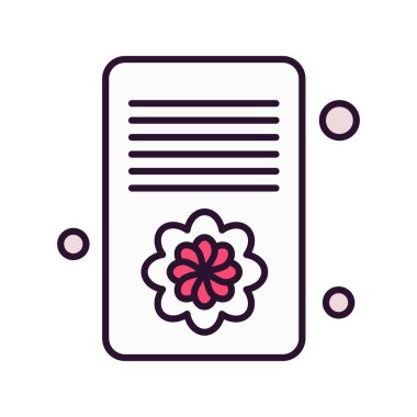 Vektör belgesi Simge illüstrasyonu