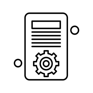 Vektör belgesi Simge illüstrasyonu