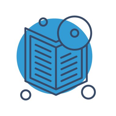 kitap simgesi vektör illüstrasyonu