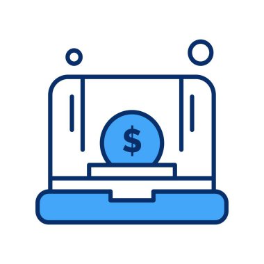 vektör dizüstü simgesi illüstrasyonu