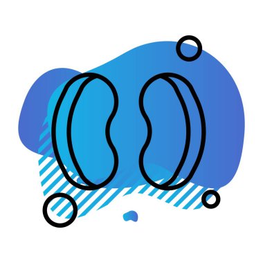 vektör böbrek simgesi illüstrasyonu
