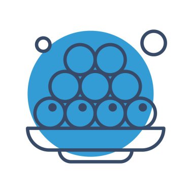  Gıda simgesinin vektör illüstrasyonu