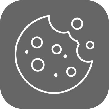  Gıda simgesinin vektör illüstrasyonu