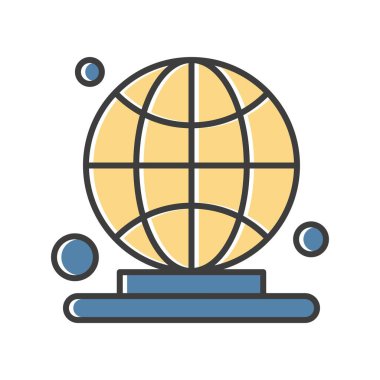 vektör Dünya simgesi illüstrasyonu