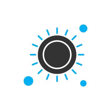 vektör illüstrasyon güneş simgesi