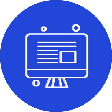  vektör lcd simgesi illüstrasyonu