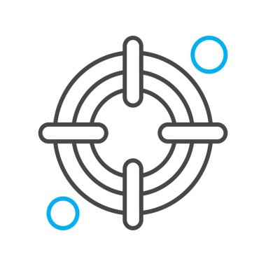 vektör hedef simgesi illüstrasyonu