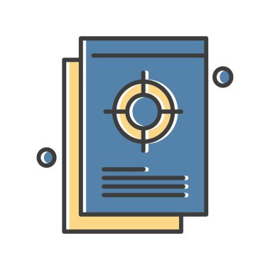 Vektör belgesi Simge illüstrasyonu