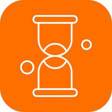 vektör kum saati simgesi illüstrasyonu