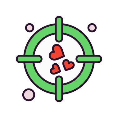 vektör hedef simgesi illüstrasyonu