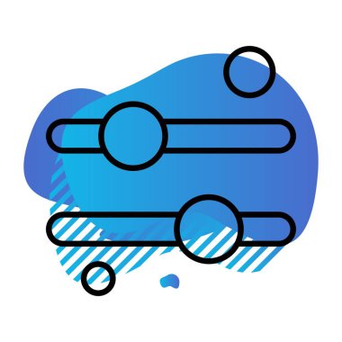 Eşitleyici Simgesinin vektör illüstrasyonu